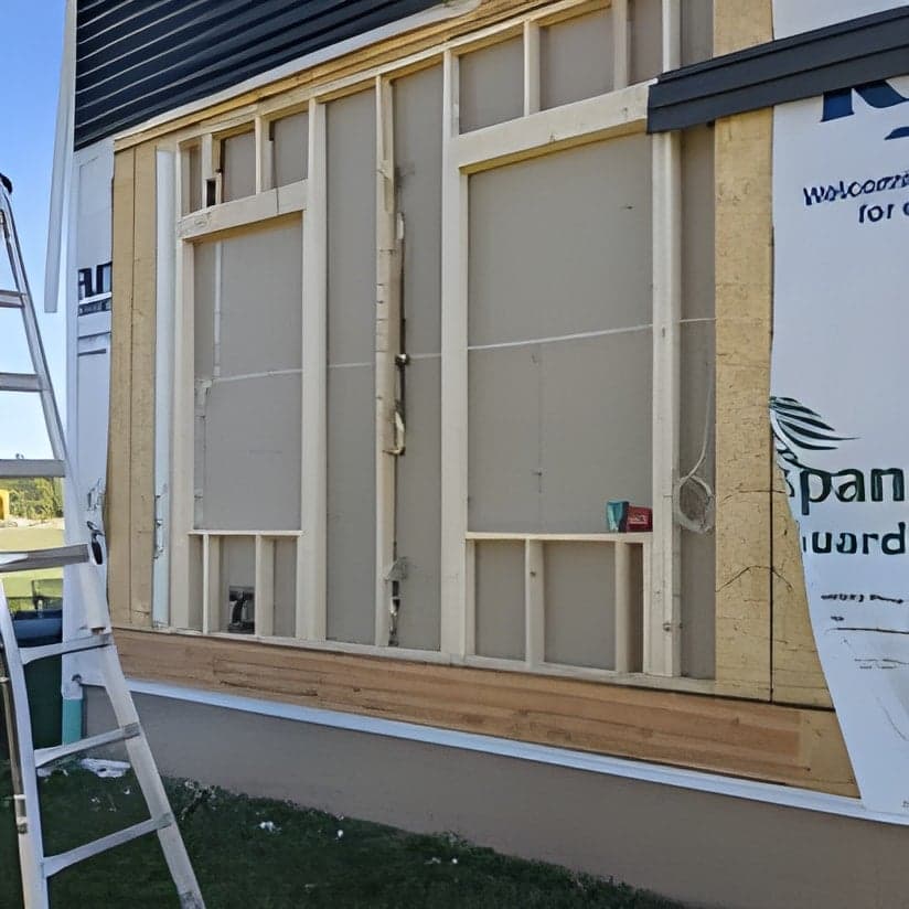 Home addition framing with windows installed, mid-construction